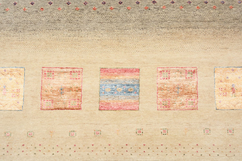 Tapis Gabbeh - Loribaft Indus - 400 x 301 cm - multicolore