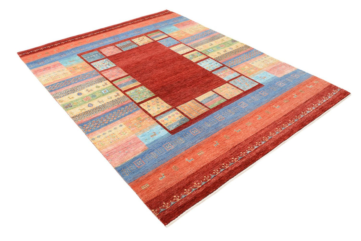 Tapis Gabbeh - Loribaft Indus - 241 x 178 cm - multicolore