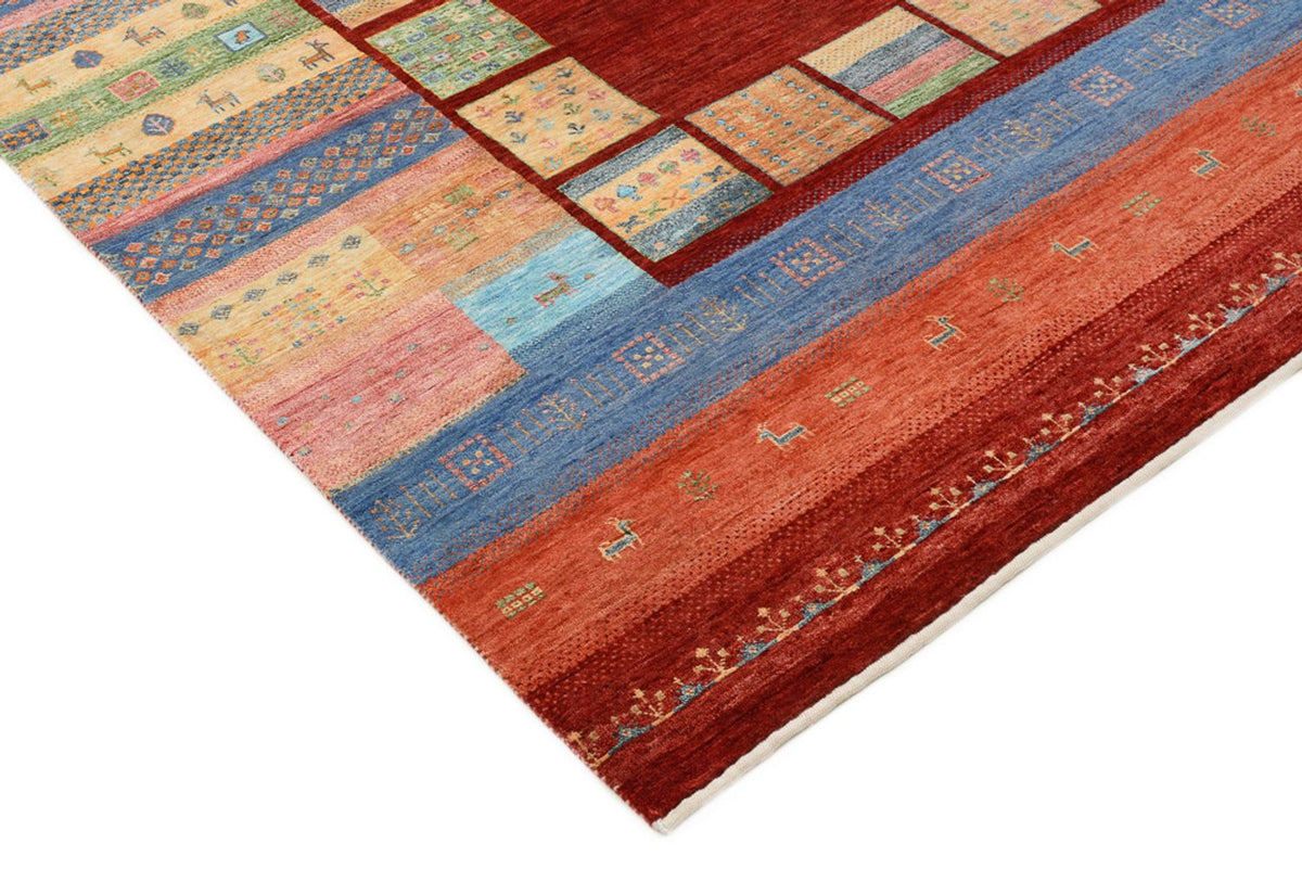 Tapis Gabbeh - Loribaft Indus - 241 x 178 cm - multicolore