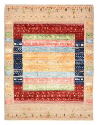 Tapis Gabbeh - Loribaft Indus - 198 x 154 cm - multicolore