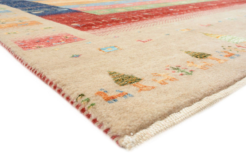 Tapis Gabbeh - Loribaft Indus - 198 x 154 cm - multicolore
