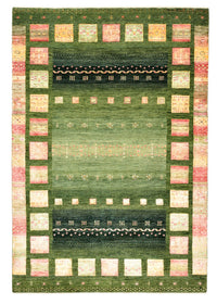 Tapis Gabbeh - Loribaft Indus - 183 x 127 cm - vert