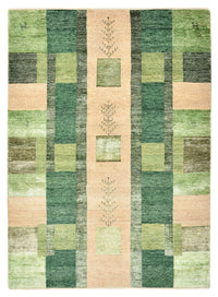 Tapis Gabbeh - Loribaft Indus - 204 x 150 cm - vert