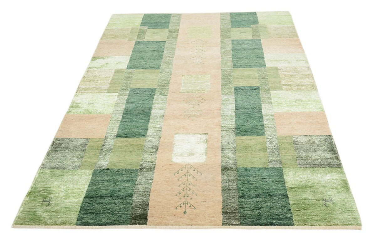 Tapis Gabbeh - Loribaft Indus - 204 x 150 cm - vert