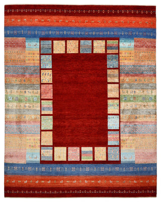 Tapis Gabbeh - Loribaft Indus - 305 x 243 cm - rouge