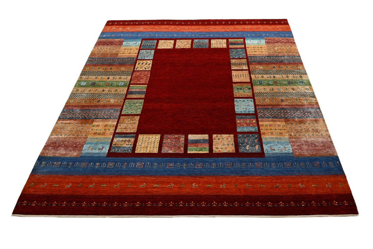 Tapis Gabbeh - Loribaft Indus - 305 x 243 cm - rouge