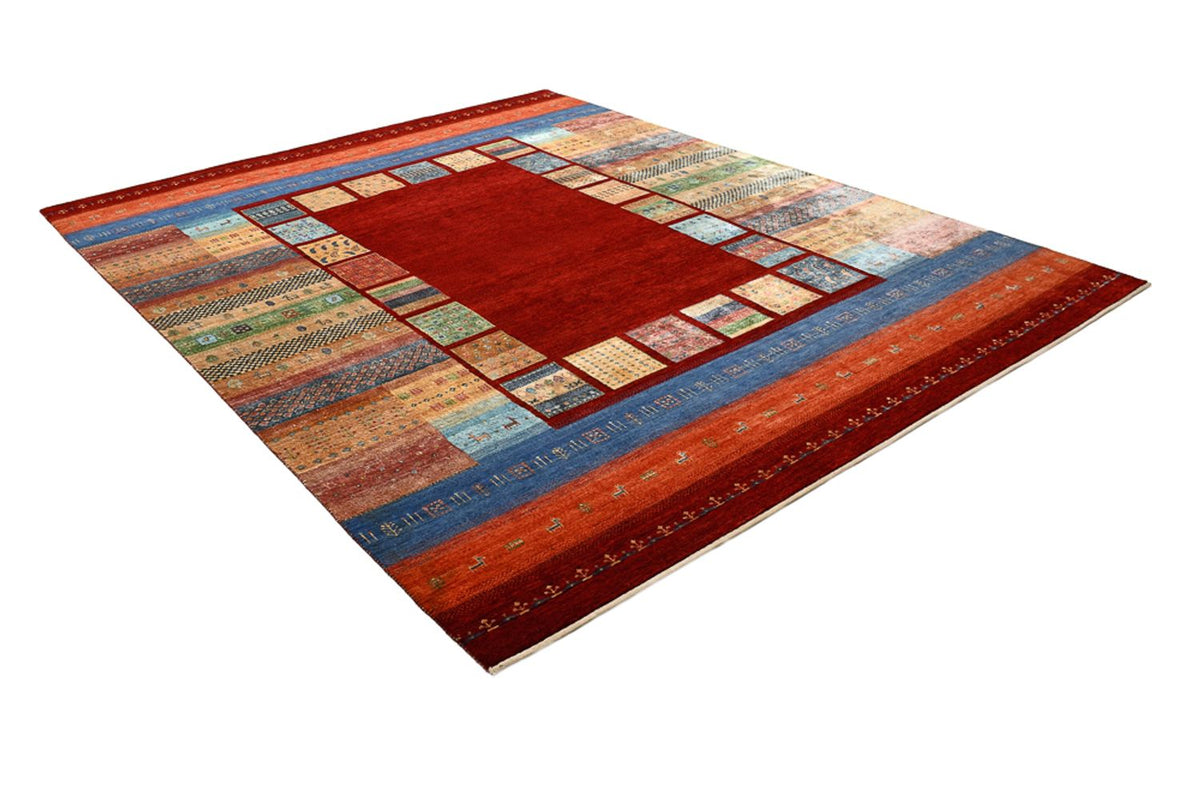 Tapis Gabbeh - Loribaft Indus - 305 x 243 cm - rouge