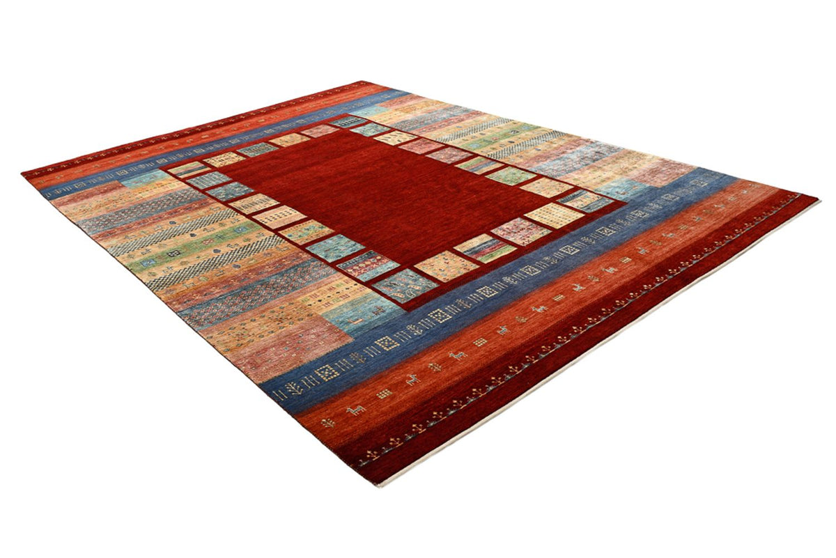 Tapis Gabbeh - Loribaft Indus - 336 x 254 cm - rouge