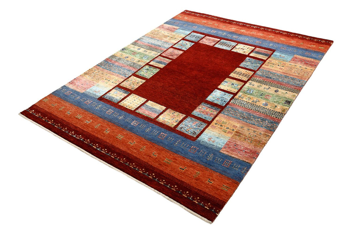 Tapis Gabbeh - Loribaft Indus - 201 x 155 cm - rouge