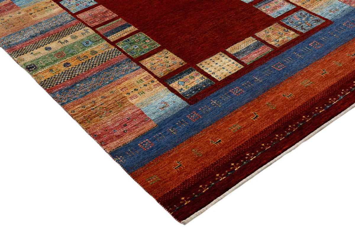Tapis Gabbeh - Loribaft Indus - 201 x 155 cm - rouge