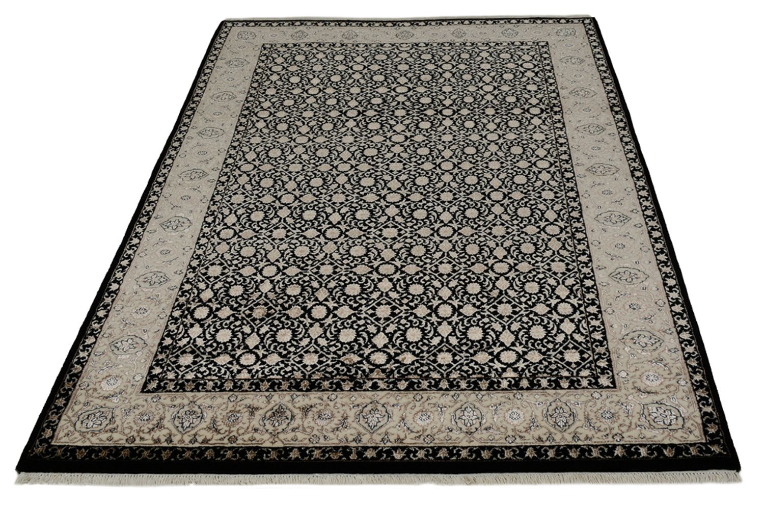 Tapis oriental - Bidjar - Indus - 202 x 139 cm - beige foncé
