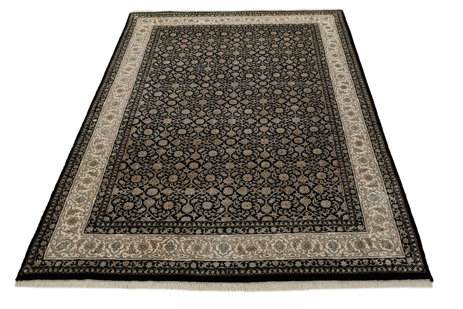Tapis oriental - Bidjar - Indus - 204 x 139 cm - beige foncé