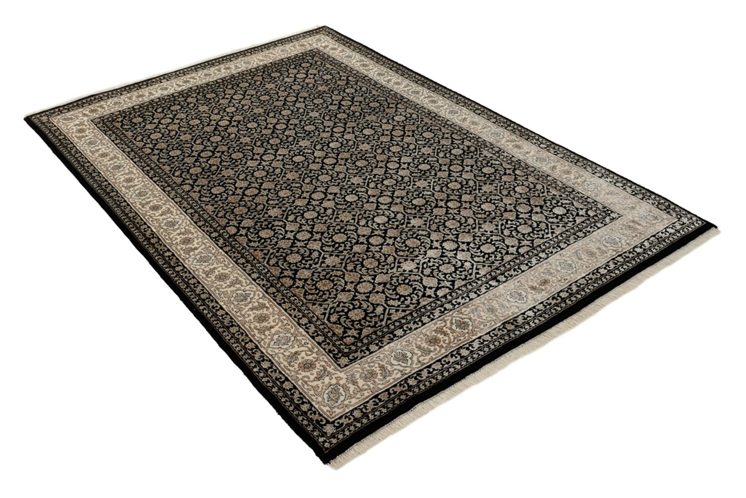 Tapis oriental - Bidjar - Indus - 204 x 139 cm - beige foncé