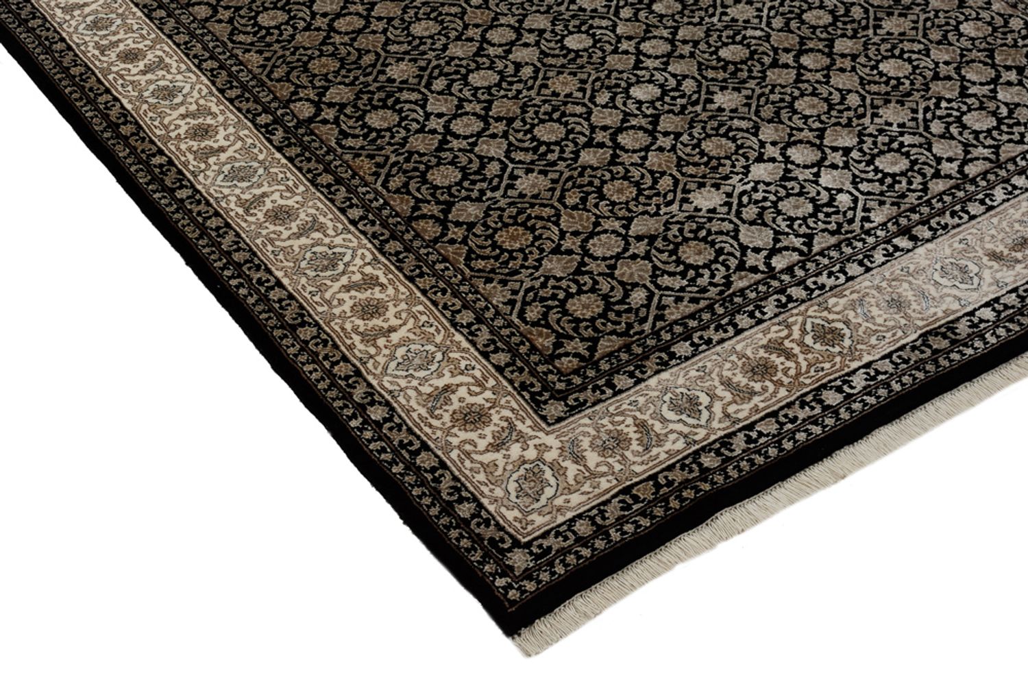 Tapis oriental - Bidjar - Indus - 204 x 139 cm - beige foncé
