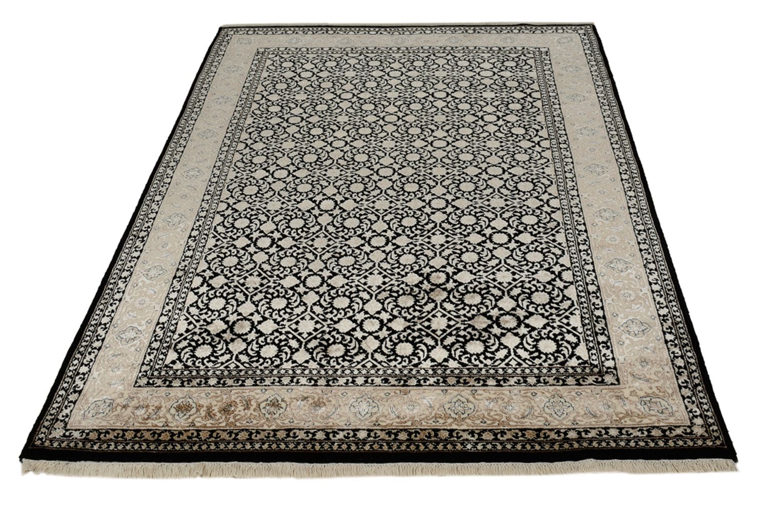 Tapis oriental - Bidjar - Indus - 204 x 139 cm - beige foncé