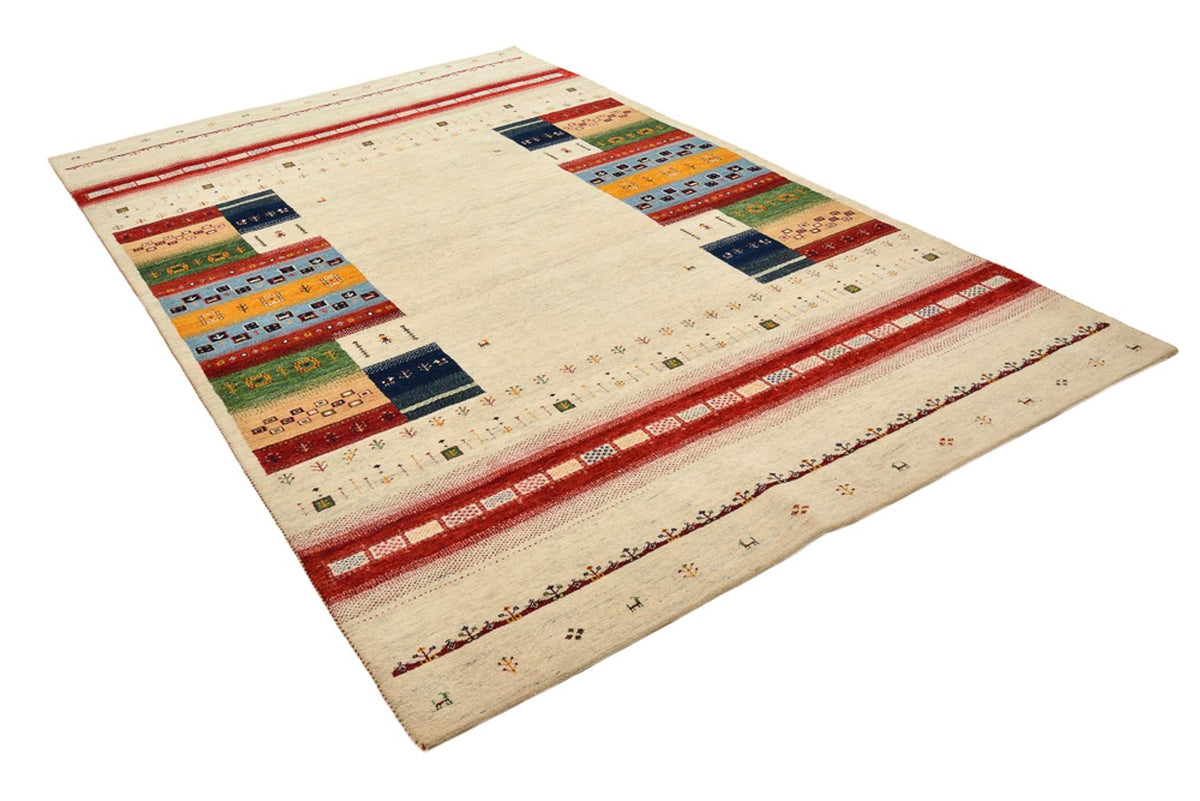 Tapis Gabbeh - Loribaft Indus - 305 x 198 cm - beige clair