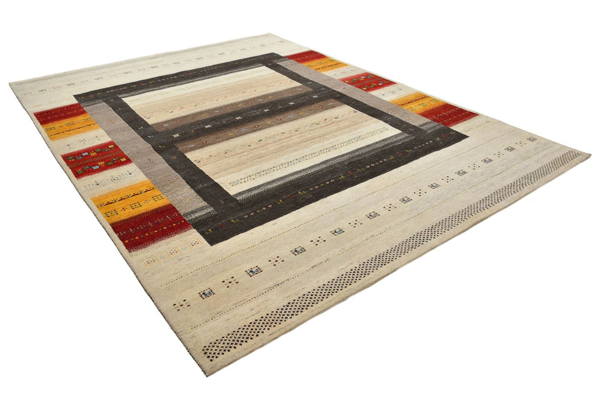 Tapis Gabbeh - Loribaft Indus - 347 x 254 cm - beige clair