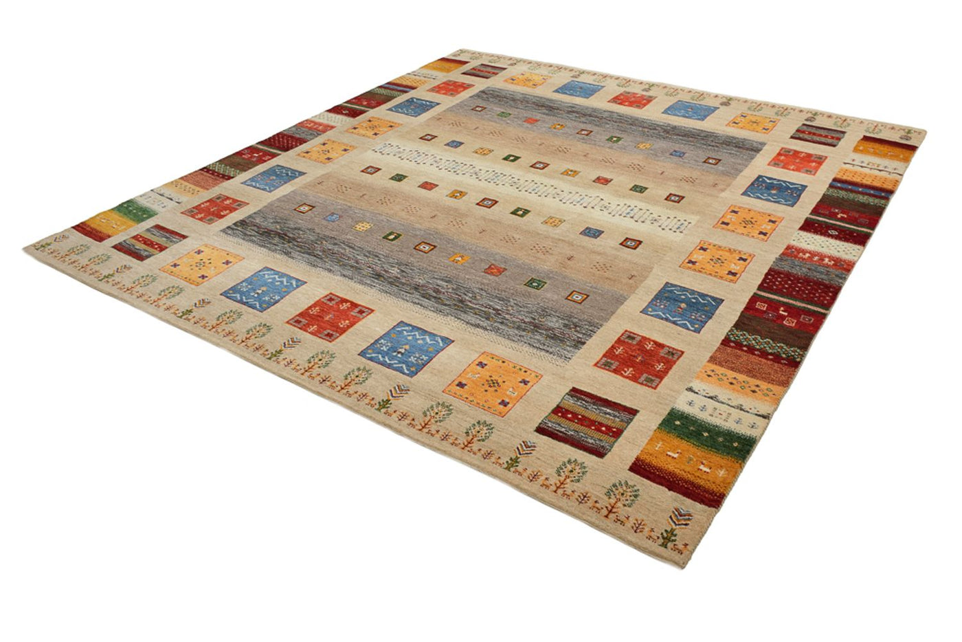 Tapis Loribaft indien Tapis 256x250cm - Tapis en laine
