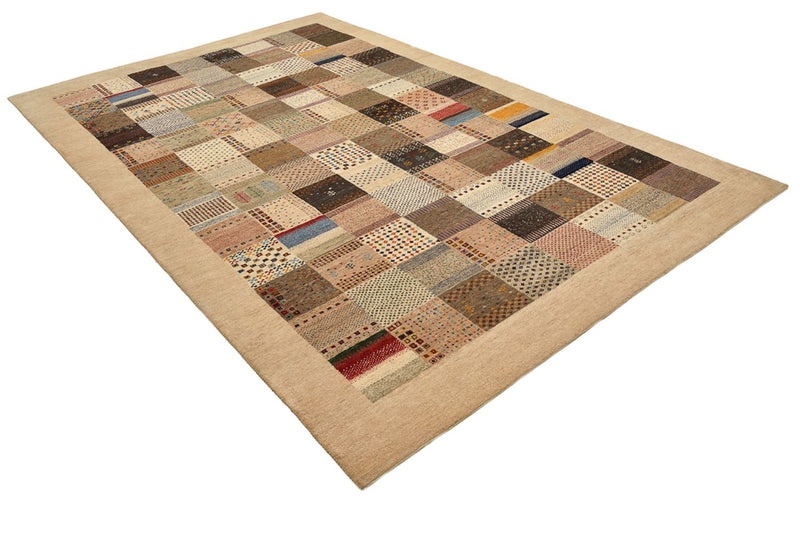 Tapis Gabbeh - Loribaft Indus - 308 x 200 cm - beige foncé