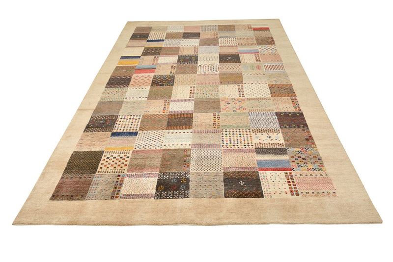 Tapis Gabbeh - Loribaft Indus - 308 x 200 cm - beige foncé