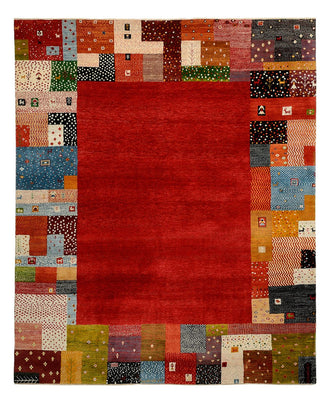 Tapis Gabbeh - Loribaft Indus - 294 x 247 cm - rouge