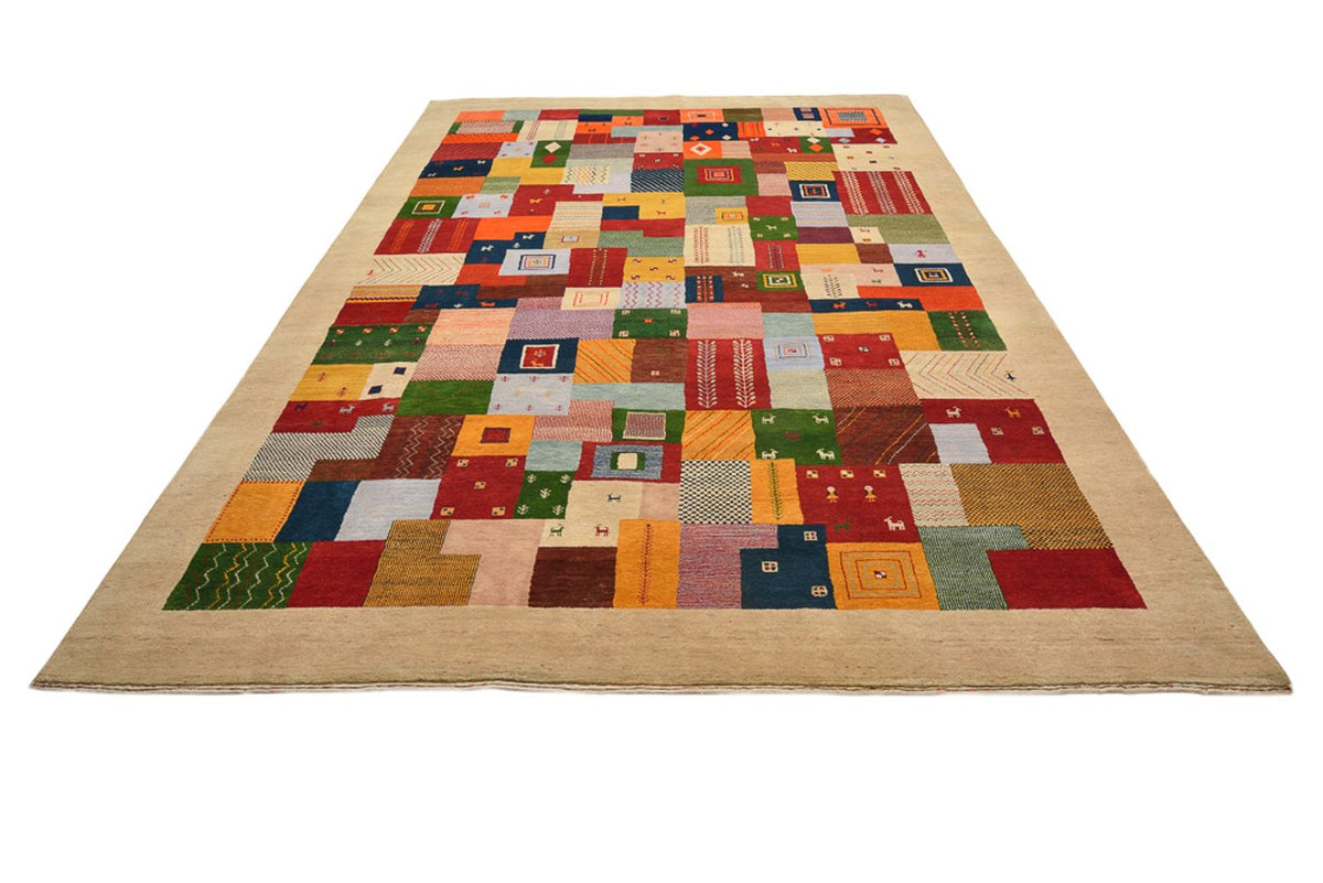 Tapis Gabbeh - Loribaft Indus - 347 x 246 cm - multicolore