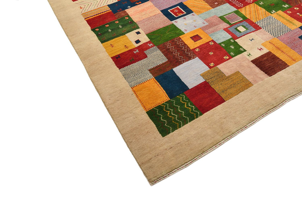 Tapis Gabbeh - Loribaft Indus - 347 x 246 cm - multicolore