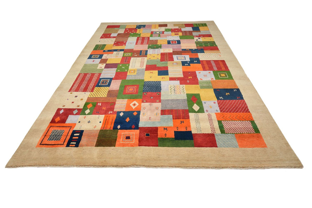 Tapis Gabbeh - Loribaft Indus - 347 x 246 cm - multicolore