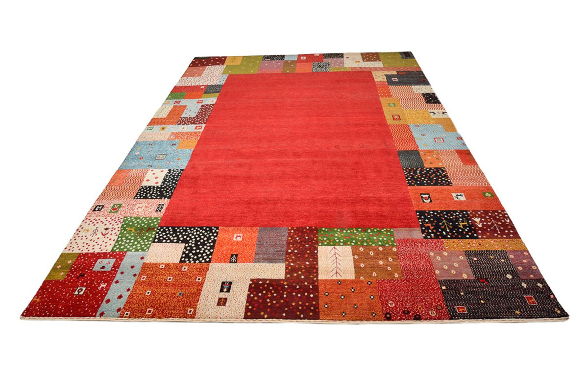 Tapis Gabbeh - Loribaft Indus - 344 x 251 cm - rouge