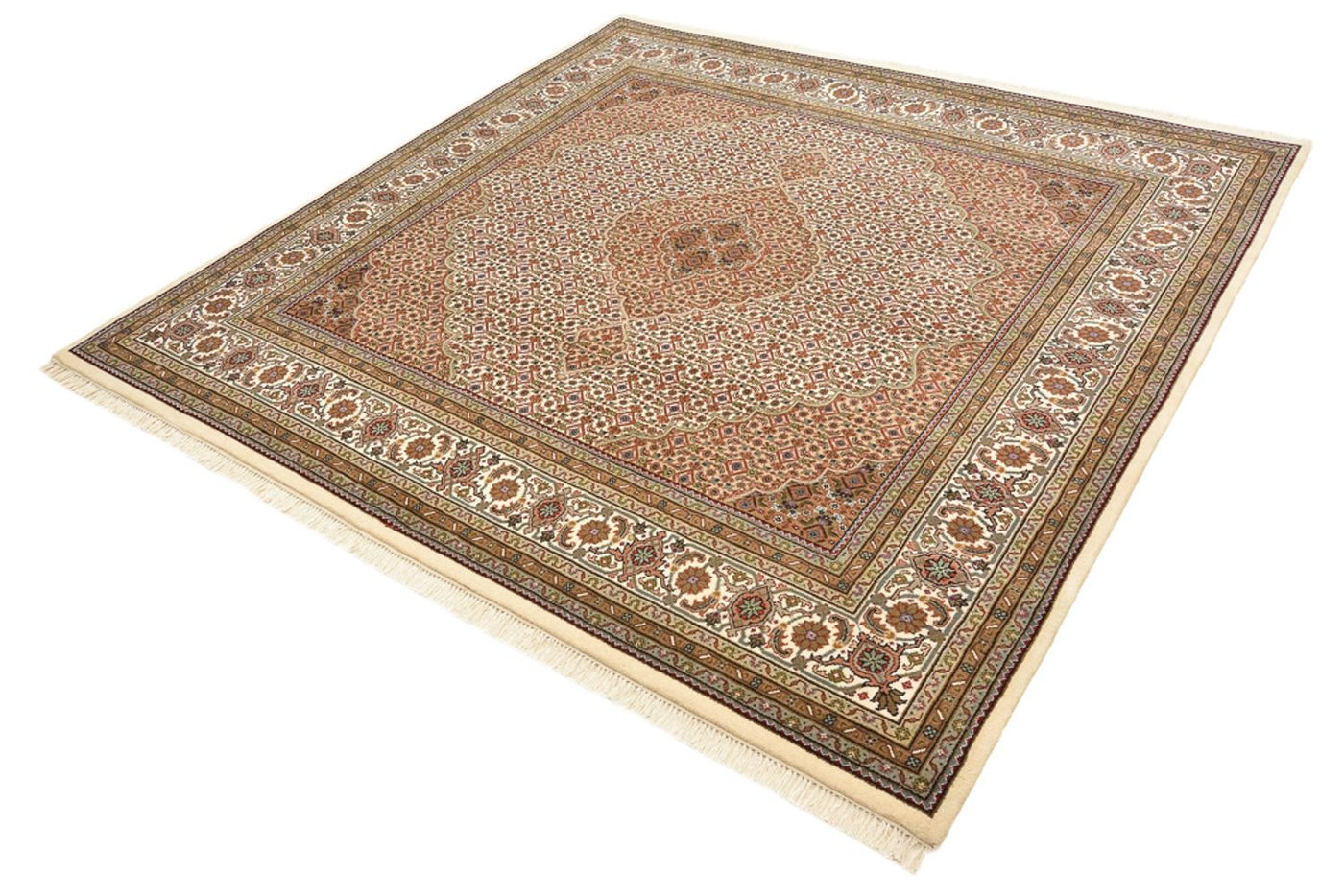 Tapis de Tabriz indien Tapis 203x201cm - Tapis oriental