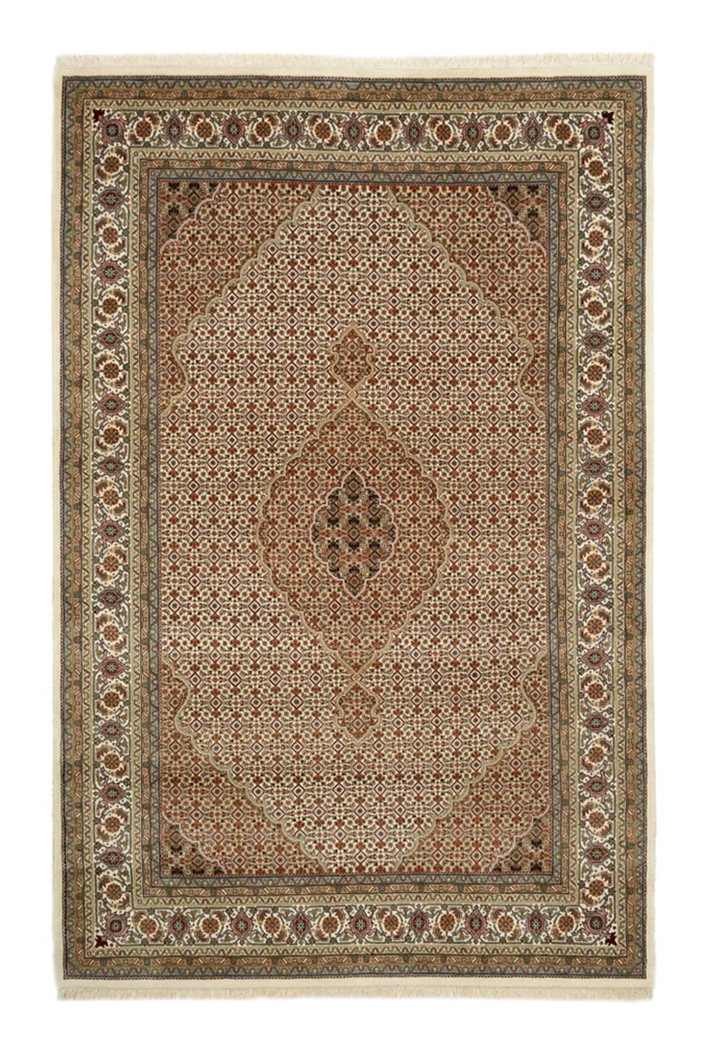 Tapis oriental - Tabriz - 300 x 197 cm - beige foncé