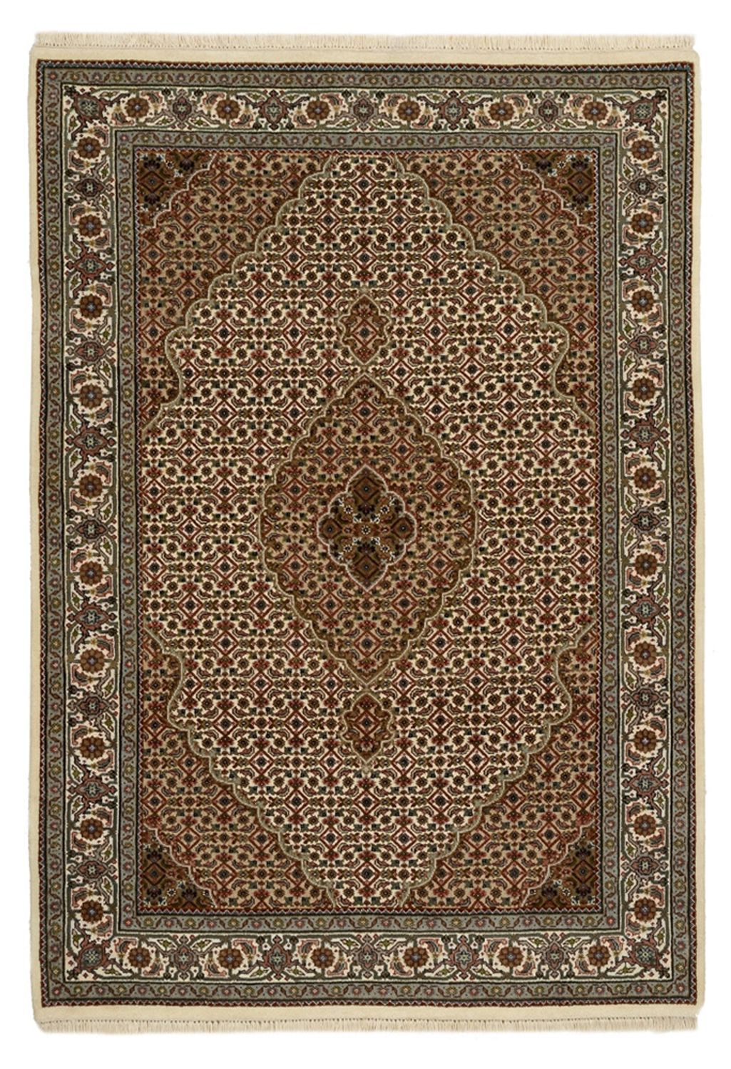 Tapis oriental - Tabriz - 177 x 125 cm - beige foncé