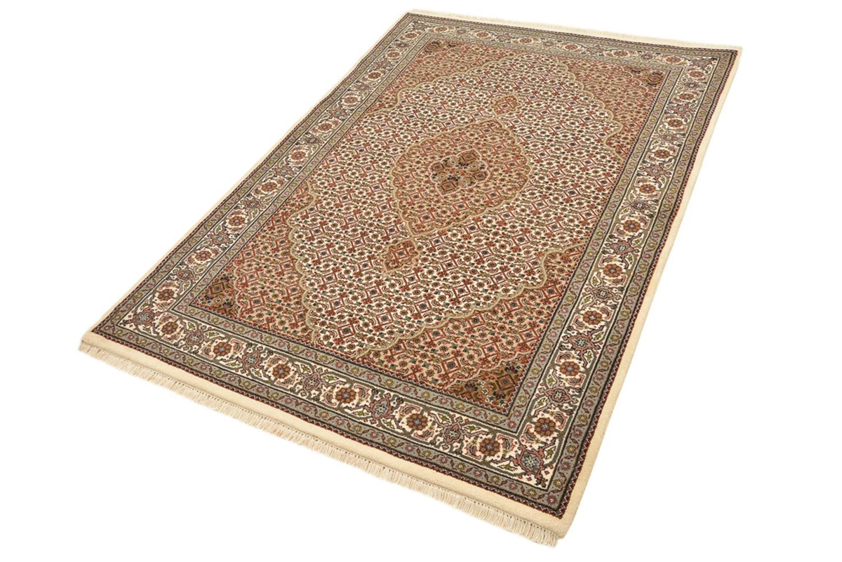 Tapis oriental - Tabriz - 177 x 125 cm - beige foncé