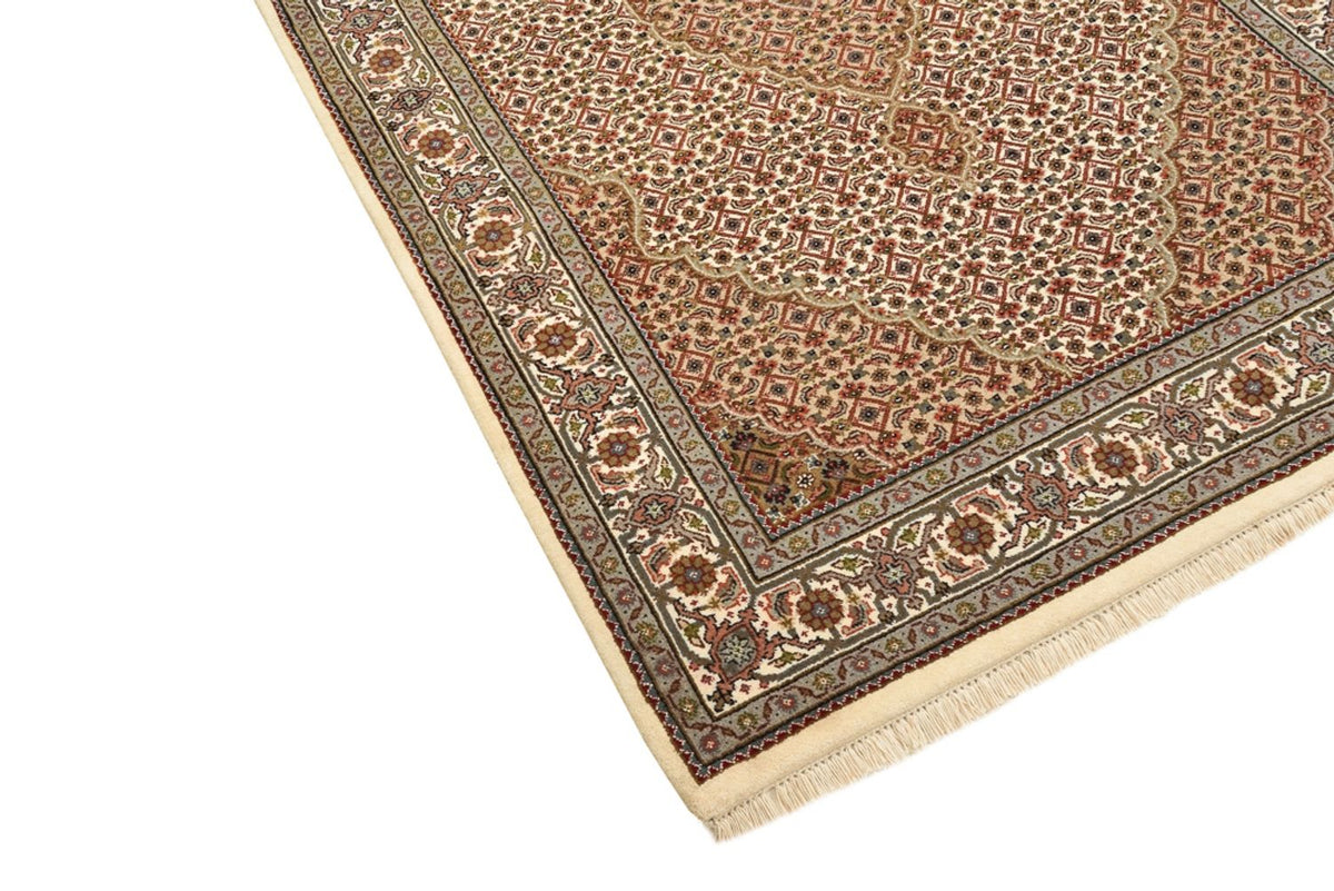 Tapis oriental - Tabriz - 177 x 125 cm - beige foncé