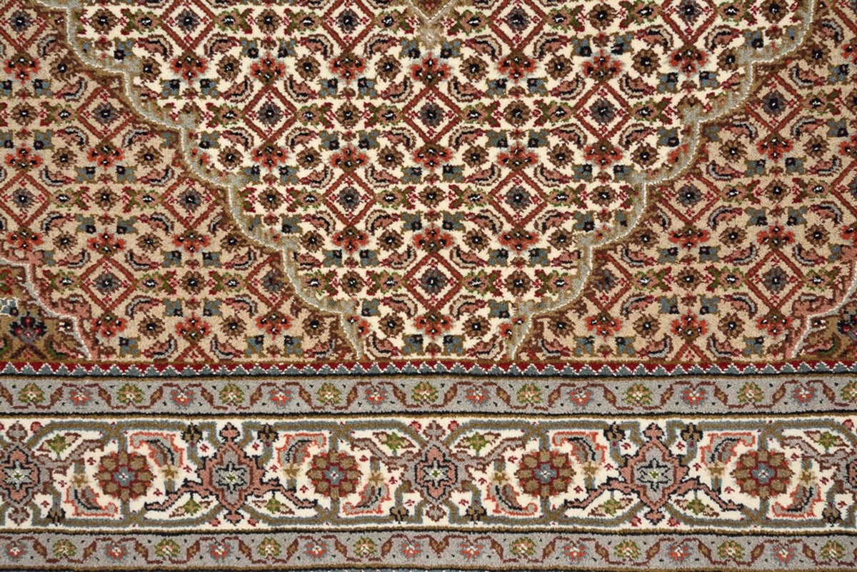 Tapis oriental - Tabriz - 177 x 125 cm - beige foncé
