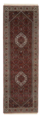 Tapis de couloir Tapis persan - Bidjar - 245 x 79 cm - rouge bordeaux