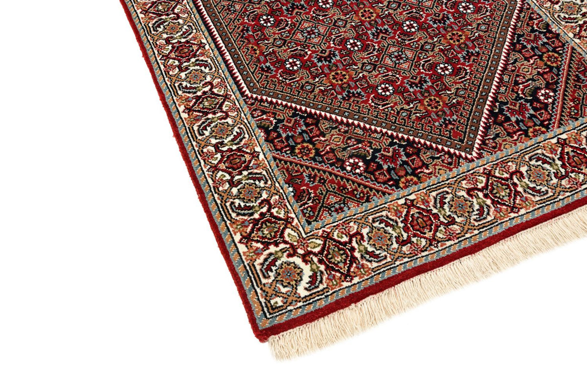 Tapis de couloir Tapis persan - Bidjar - 245 x 79 cm - rouge bordeaux
