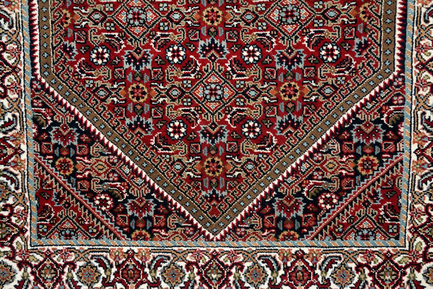 Tapis de couloir Tapis persan - Bidjar - 246 x 79 cm - rouge bordeaux