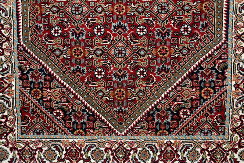Tapis de couloir Tapis persan - Bidjar - 246 x 79 cm - rouge bordeaux