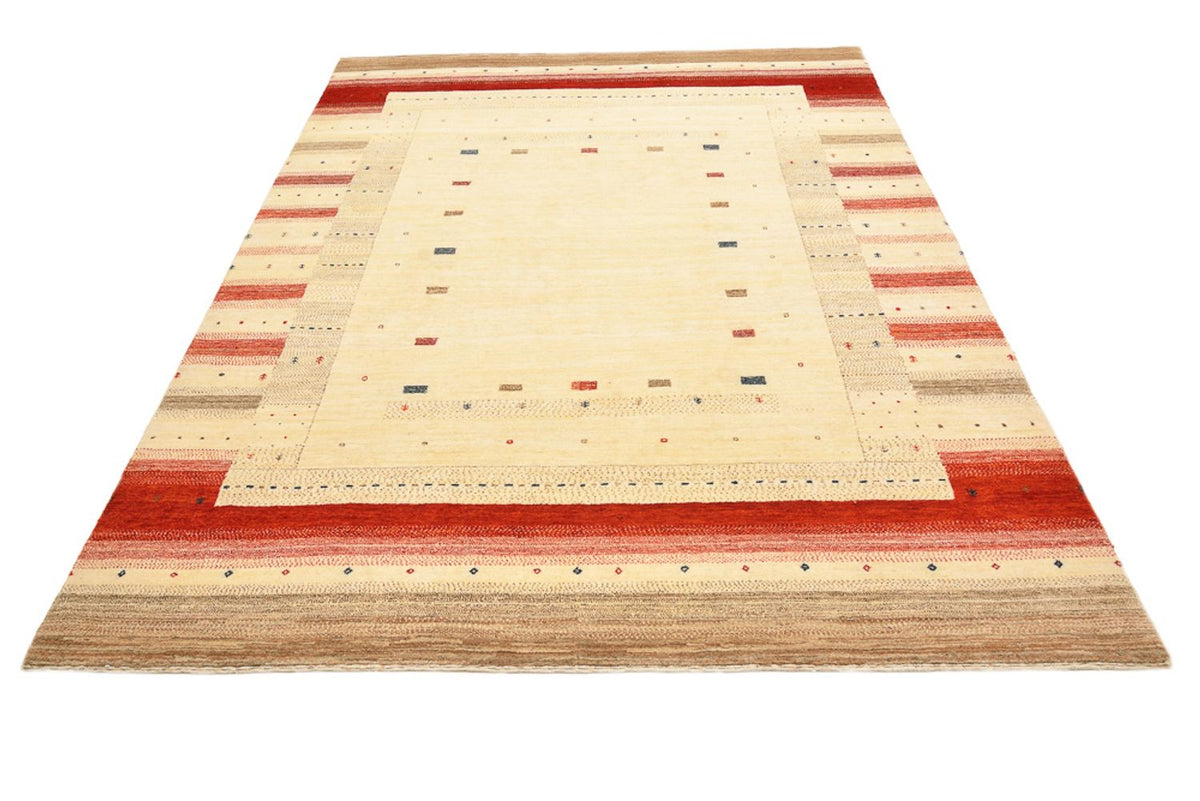 Tapis Gabbeh - Loribaft Indus - 248 x 195 cm - beige clair