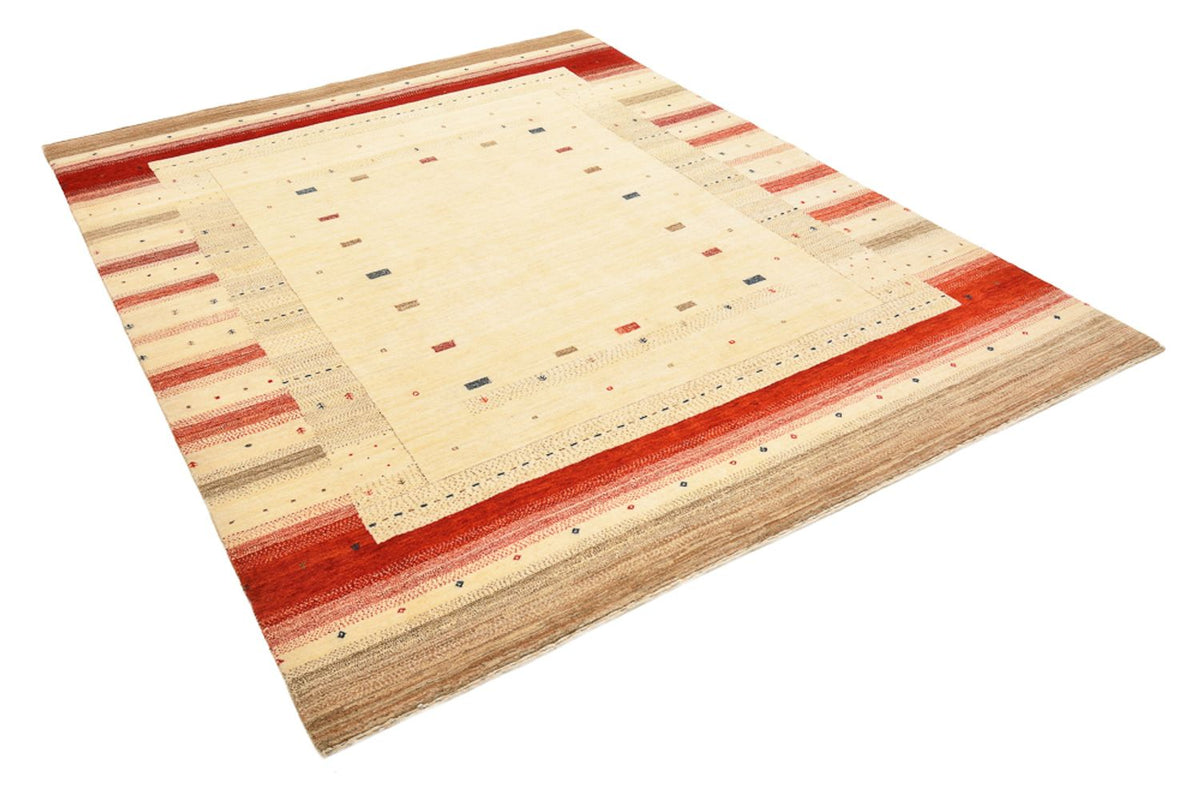 Tapis Gabbeh - Loribaft Indus - 248 x 195 cm - beige clair