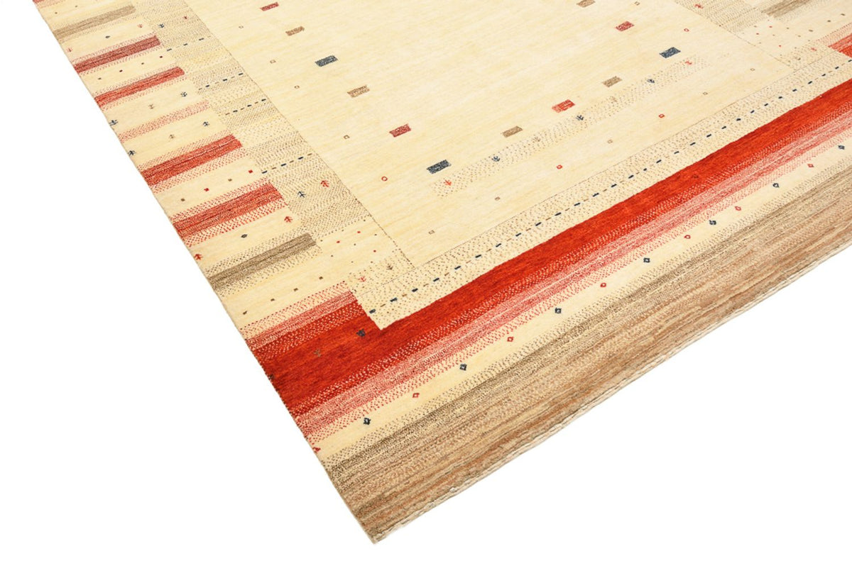 Tapis Gabbeh - Loribaft Indus - 248 x 195 cm - beige clair