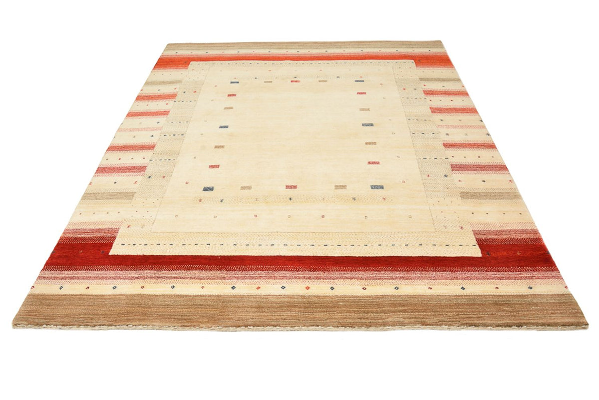 Tapis Gabbeh - Loribaft Indus - 248 x 195 cm - beige clair
