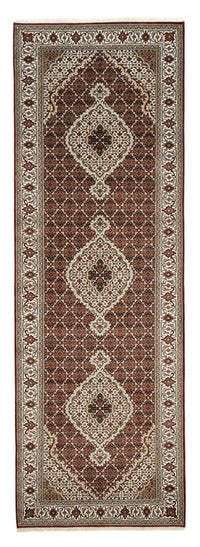 Tapis de couloir Tapis oriental - Tabriz - 362 x 122 cm - beige clair