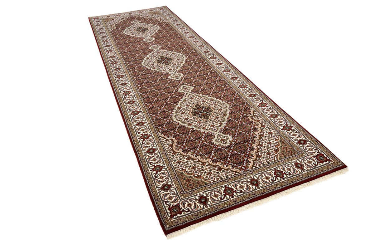 Tapis de couloir Tapis oriental - Tabriz - 362 x 122 cm - beige clair