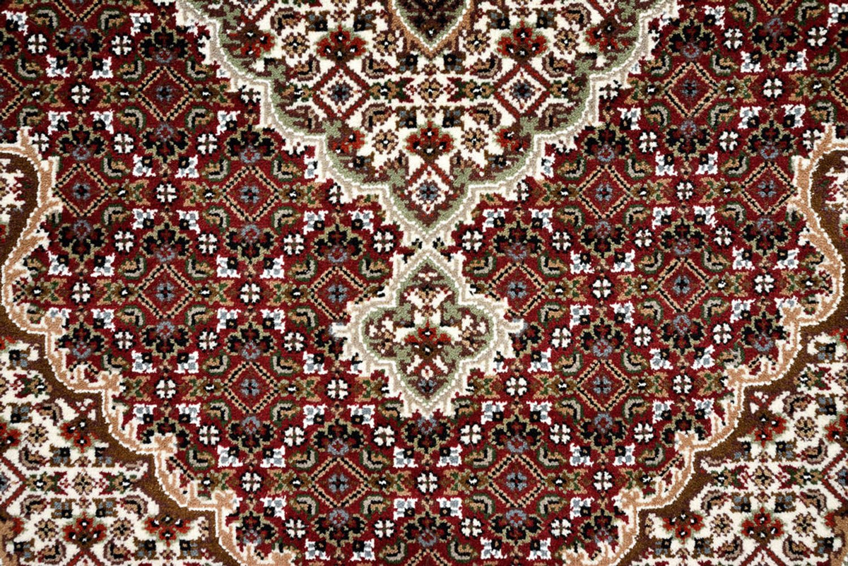 Tapis de couloir Tapis oriental - Tabriz - 362 x 122 cm - beige clair