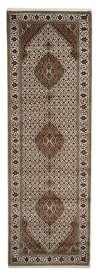 Tapis de couloir Tapis oriental - Tabriz - 372 x 121 cm - beige clair