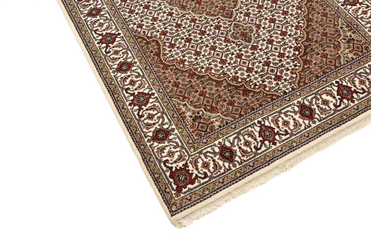 Tapis de couloir Tapis oriental - Tabriz - 372 x 121 cm - beige clair