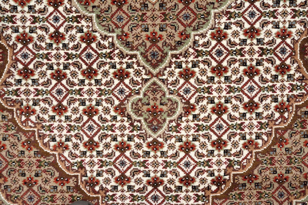 Tapis de couloir Tapis oriental - Tabriz - 372 x 121 cm - beige clair