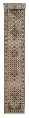 Tapis de couloir Tapis oriental - Tabriz - 602 x 81 cm - beige clair